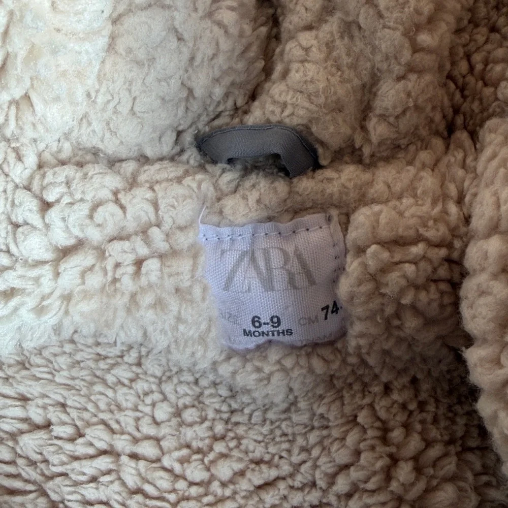 Zara Baby Cozy Gray Quilted Kids One Piece
